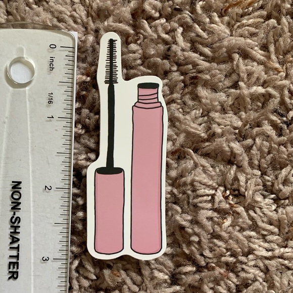 6/$12 Mascara Vinyl Watercolor Sketch Sticker - Picture 2 of 2